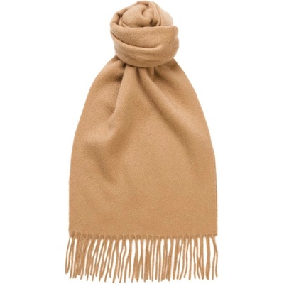 Klasická kašmírová šála s třásněmi Joshua Ellis Classic Brushed Cashmere Scarf Camel
