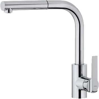 Strohm Teka IN 938 Plus Pull-out Кухненски смесител, изтеглящ се душ с 2 вида струи на водата, въртящ се чучур, хром Изтеглящ се душ с 2 вида струи на водата Въртящ се чучур Керамична глава Високоустойчив Аератор срещу натрупване на варовик Височина до чу