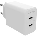 mophie Зарядно устройство Mophie USB-C PD DUAL 45W GAN White 409909299 (USB-C PD DUAL 45W GAN White 409909299)