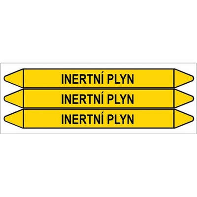 Značení potrubí, inertní plyn,3 ks, 355 × 37 mm PZ 007571