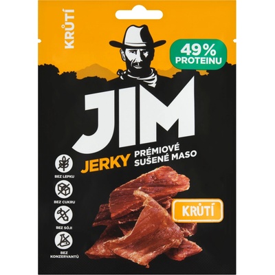 Jim Jerky Prémiové sušené maso krůtí 23 g – Zboží Mobilmania