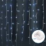 Aigostar LED външен коледен гирлянд 300 LED, 8 функции, 3xAA, IP44, студена бяла (AI1347)