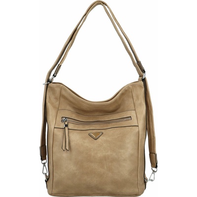 Dámský kabelko/batoh tmavě béžový Romina & Co Bags Tonandis béžová
