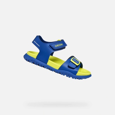 Geox J SANDAL FUSBETTO BOY Modrá,Žlutá