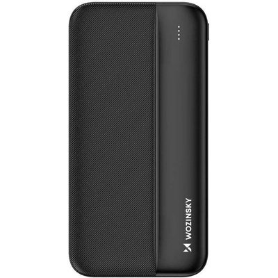 Wozinsky Power Bank 10000 mAh - преносима външна батерия с 2xUSB-A изходи за зареждане на мобилни устройства (черен)