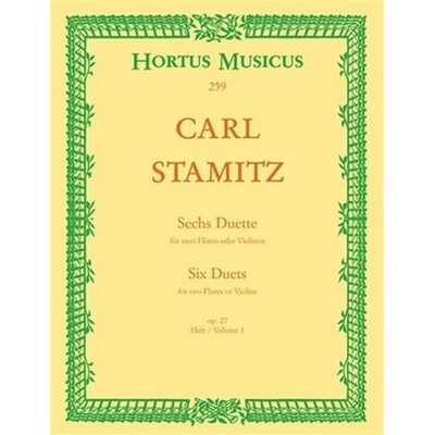Šest duet pro dvě flétny nebo dvoje housle op. 27 1. sešit