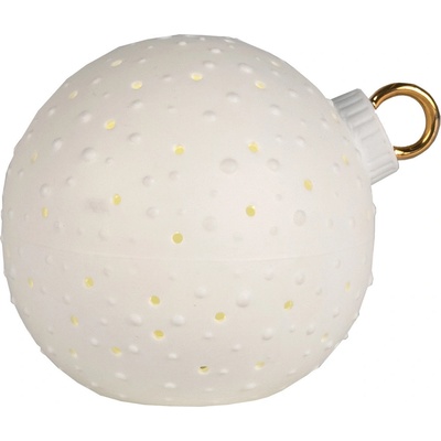 Textilomanie Porcelánová LED světelná koule DOTS