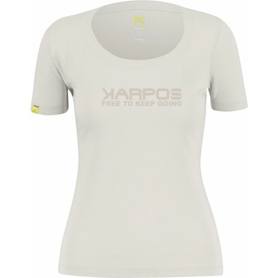 KARPOS Loma Cotton W T-Shirt Vaporous Gray/ Writing Prin