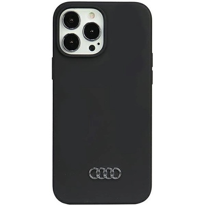 Audi Кейс Audi Silicone Case за iPhone 13 Pro Max 6.7"", черен / черен, твър (6955250226462)