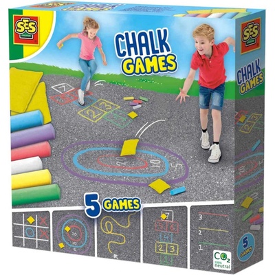 SES Creative Hra s barevnými křídami na ven 5v1