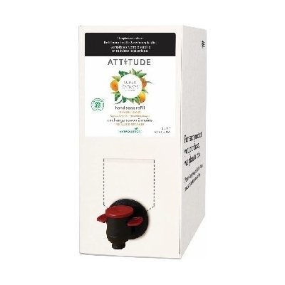 Attitude prírodné mydlo na ruky Super leaves s detoxikačným účinkom Pomarančové listy náhradný kanister 2 l
