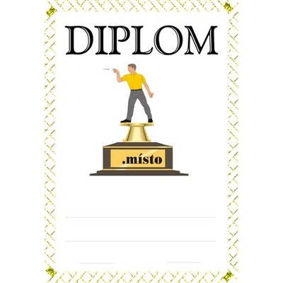 VIZINGR Šipky diplom A4 č.52