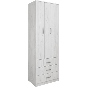 Matis Гардероб с врата хармоника fortuna soft fb75 снежен дъб