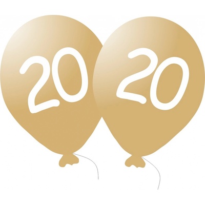 Balonky.cz Balónek 20. narozeniny zlatý metalický