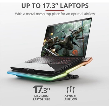 TRUST Stojan na notebook GXT1126 AURA LAPTOP COOLING STAND (chladiaca podložka)