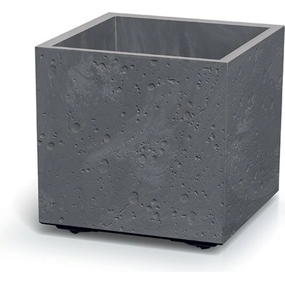 Prosperplast Plastový kvetináč SIERRAS SQUARE BETÓN EFEKT marengo, 38,5 cm