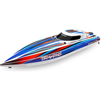 Traxxas Лодка с дистанционно управление Traxxas Disruptor 4S 40+ MPH High-Performance Boat Blue TRX106064-4-BLUE (TRX106064-4-BLUE)