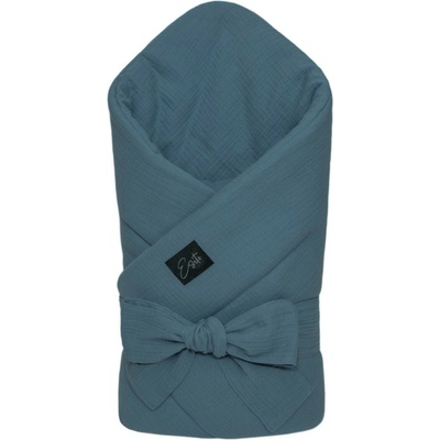 ESITO Mušelínová zavinovačka pre bábätko Denim blue