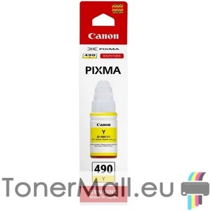 Canon Бутилка с мастило CANON GI-490 Yellow (0666C001AA)