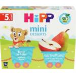 Hipp Био десерт Hipp - Круши и ябълки, 6м+, 4 х 100 g (5800) - baby