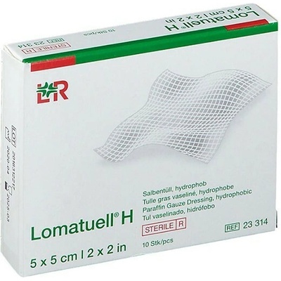 Lomatuell H Tyl mastný 5 x 5 cm sterilní 10 ks