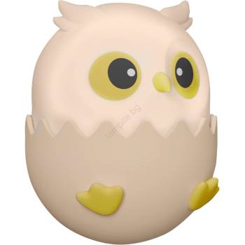 Polux LED RGBW Димируем детски докосване лампа LED/1W/5V USB 1200 mAh бухал розов (SA2192)