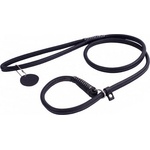 COLLAR Ширателно кожено поводи за куче - 183см, 4мм - черно