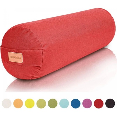 Gorilla Sports Vankúš na jogu červený 65x20