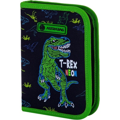 Astra Ученически несесер Astra - T-Rex, Neon (AS503023018)