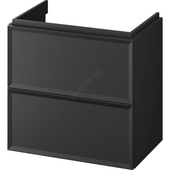 Cersanit S590-100 - Висящ шкаф за баня под мивка MILLE SLIM 60x38 cm черен (CS0253)