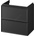 Cersanit S590-100 - Висящ шкаф за баня под мивка MILLE SLIM 60x38 cm черен (CS0253)