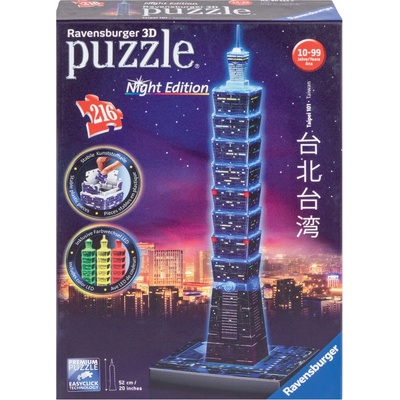 Ravensburger 3D puzzle Svíticí Taipei Tower 216 ks – Zboží Mobilmania