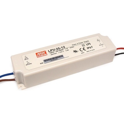MEAN WELL LPV-35-12 napájecí zdroj pro LED 35W 12V – Zboží Mobilmania