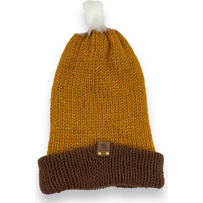 Handmade Dievčenské hnedá ručně háčkovaná zimné čiapka hnedá