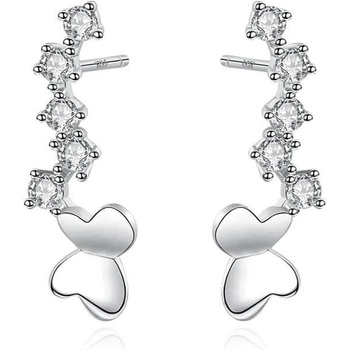 Silenti Jewelry Сребърни обеци "Подем