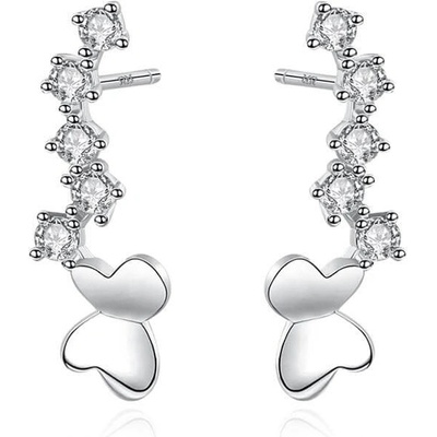 Silenti Jewelry Сребърни обеци "Подем