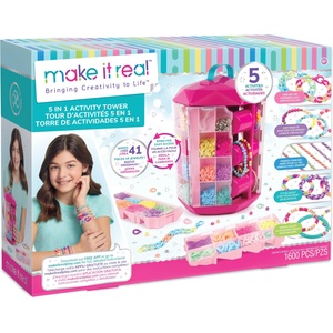 Make It Real Творчески комплект 5 в 1 Make it Real - Направи си гривни (1754) - baby