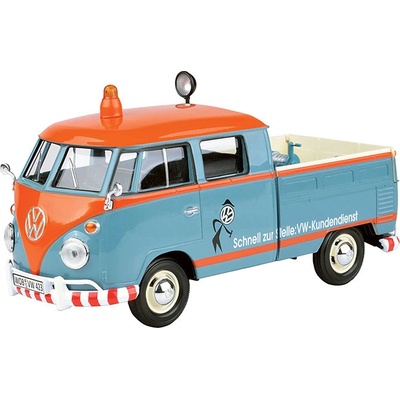 MOTORMAX Volkswagen T1 DoKa ?ustomer service Pick Up 4 Stk with loaded 1:24