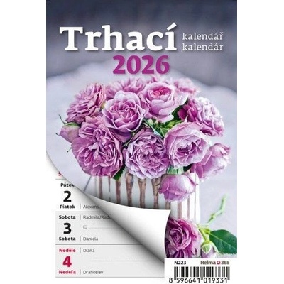 nástěnný Týdenní trhací A6, Týždenný trhací kalendár A6 / 15cm x 10 2026