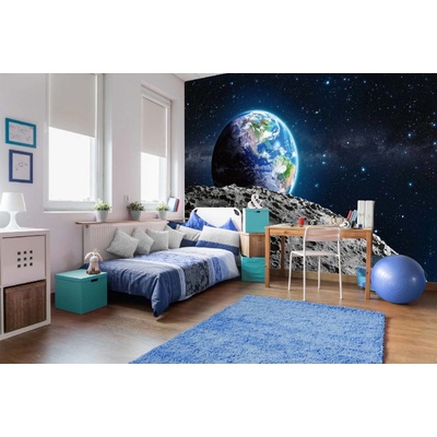 Dimex MA-5-2235 Samolepicí vliesová fototapeta na zeď Země z Měsíce rozměry 375 x 250 cm