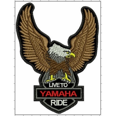 Nášivka orol Yamaha veľká