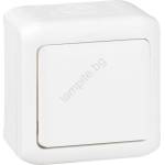 Legrand - Стенен еднополюсен ключ бр. 1 FORIX IP44 бял (LR0111)