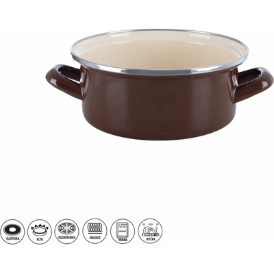 ORION Kastrol BROWN 18 cm 2,2 l smalt