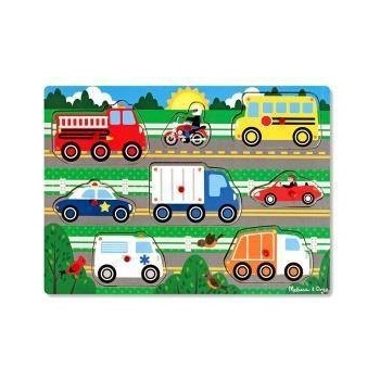 Melissa & Doug Дървен пъзел Превозни средства, Melissa and Doug, 000772190510