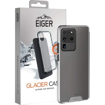 Eiger Glacier Case - удароустойчив хибриден кейс за Samsung Galaxy S20 Ultra (прозрачен)