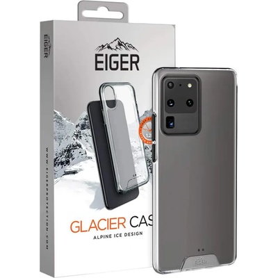 Eiger Glacier Case - удароустойчив хибриден кейс за Samsung Galaxy S20 Ultra (прозрачен)