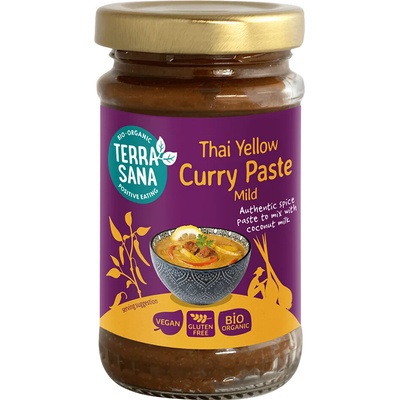 TerraSana Thajská žltá kari pasta, bezlepková BIO, 120 g