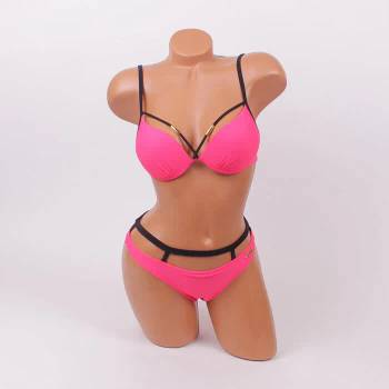 Image 1 of Моден и ефектен бански в розово