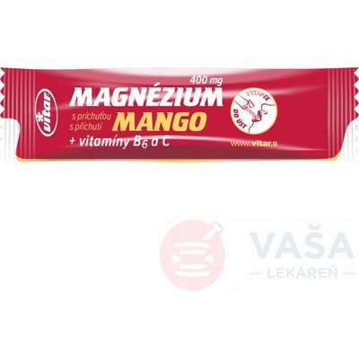 Vitar Magnézium 400 mg + vitamíny B6 a C 20 ks