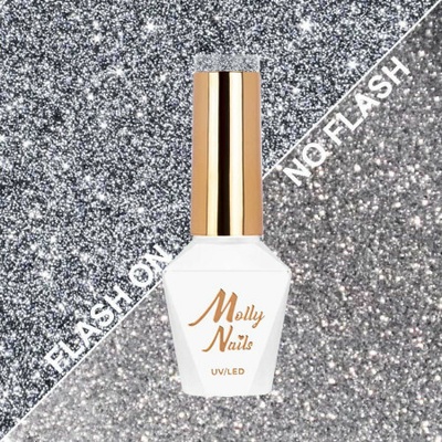 Molly Nails gél lak Flashing LightsMetal Mind HEMA/Di-HEMA Free 8 g Nr 565